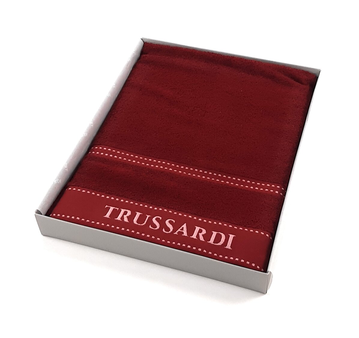 Coppia spugna Ribbon Trussardi col. 630 Bordeaux