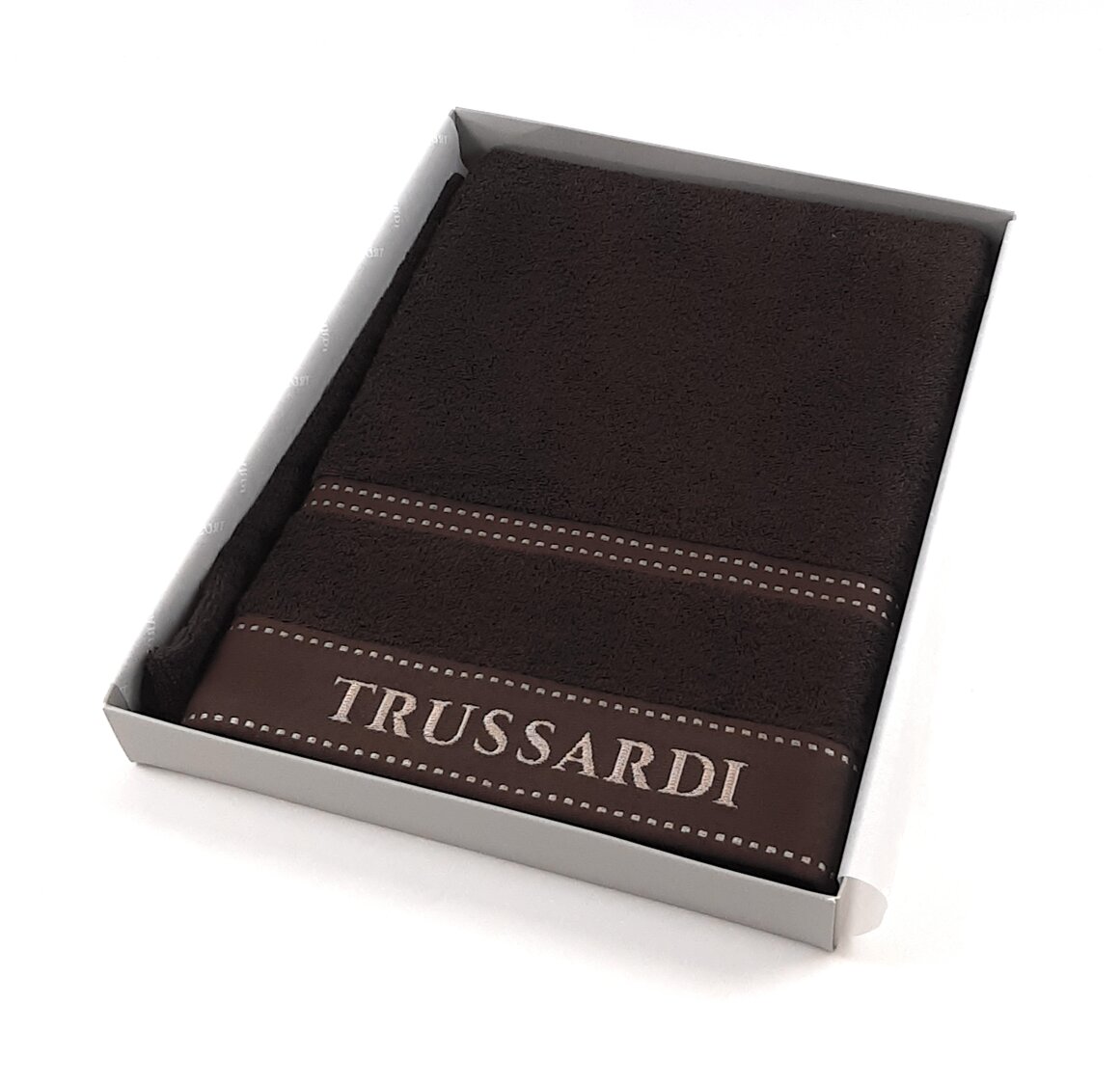 Coppia spugna Ribbon Trussardi col. 833 Coffee